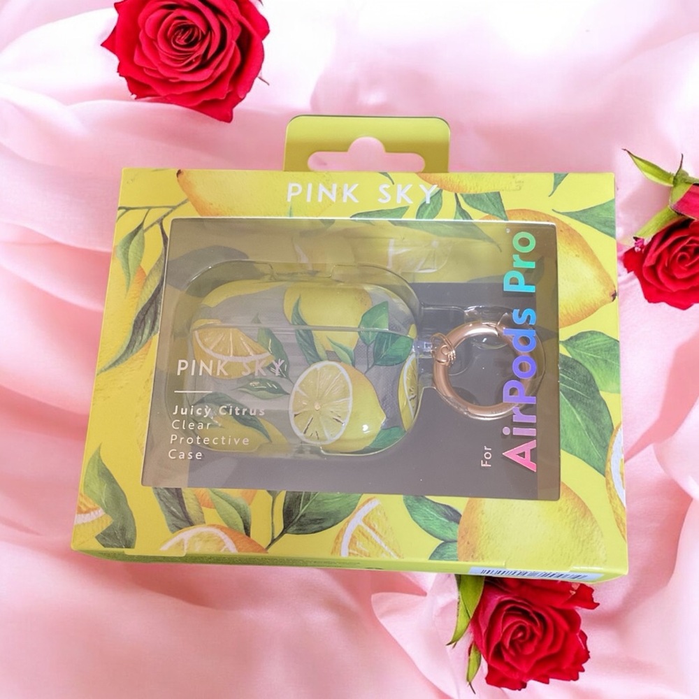 Pink Sky Juicy Citrus AirPods Pro Case NWT